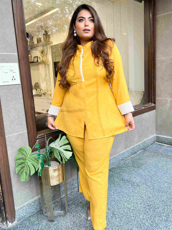 Mustard Pintex Coord Set