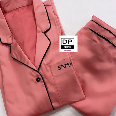 Orange Nightsuit With Name Customisation