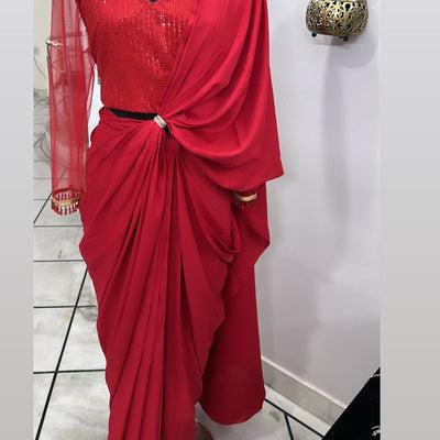 Saree Two Piece Coord Set