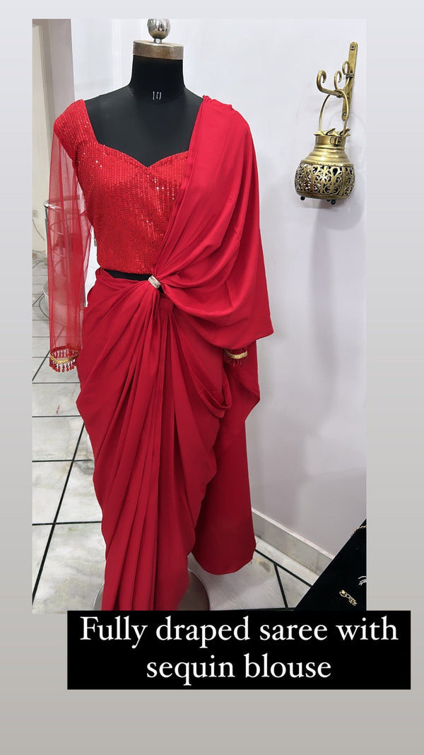Saree Two Piece Coord Set