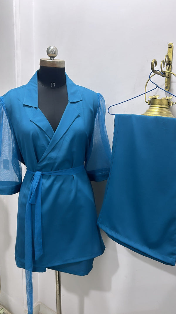 Teal Blazer Set