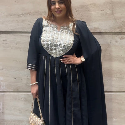 Kylie Anarkali With Drapped Duppata