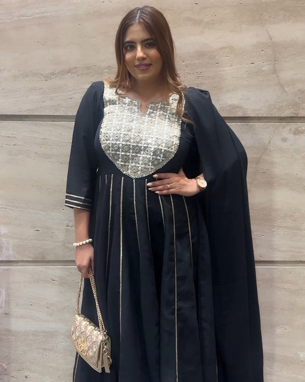 Kylie Anarkali With Drapped Duppata
