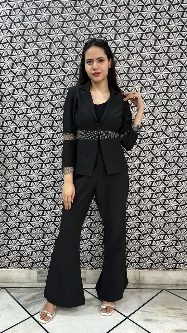 Mesh Blazer Set